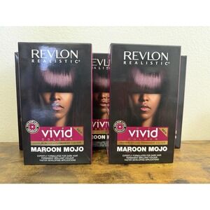 New! 5 REVLON Vivid Colour Protein Infused Permanent Color Hair Dye -Maroon Mojo